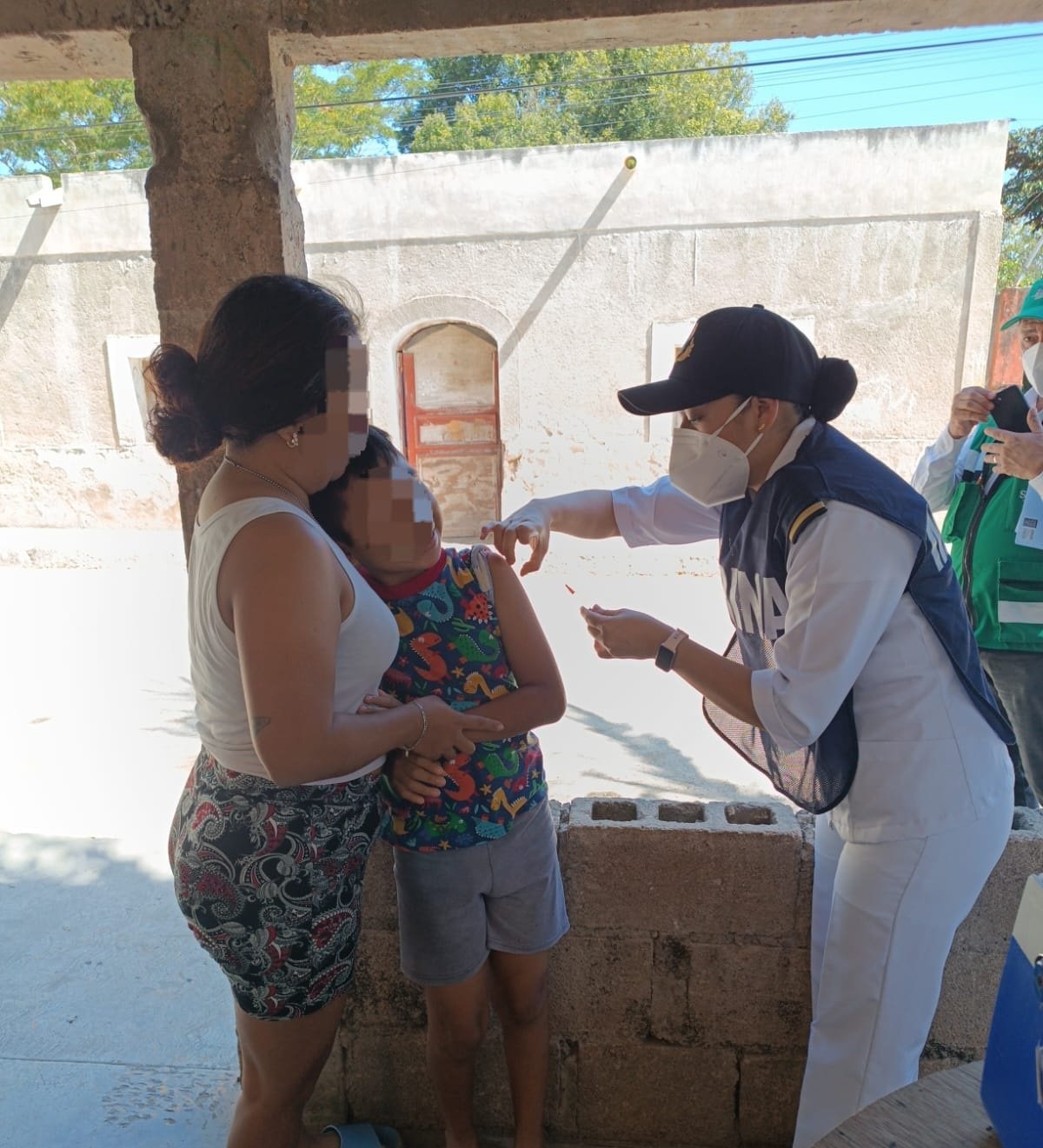 La Secretaría de Marina desplegó su personal en una comunidad de Tenabo