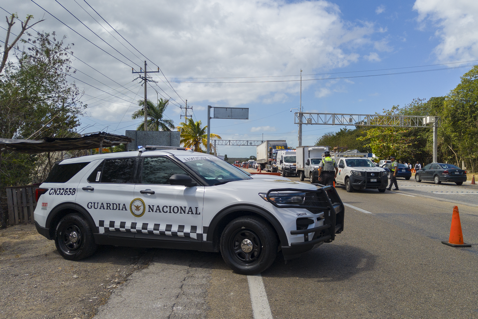 Policía no baja la guardia vigilancia en accesos a Campeche - Carxcter Campeche