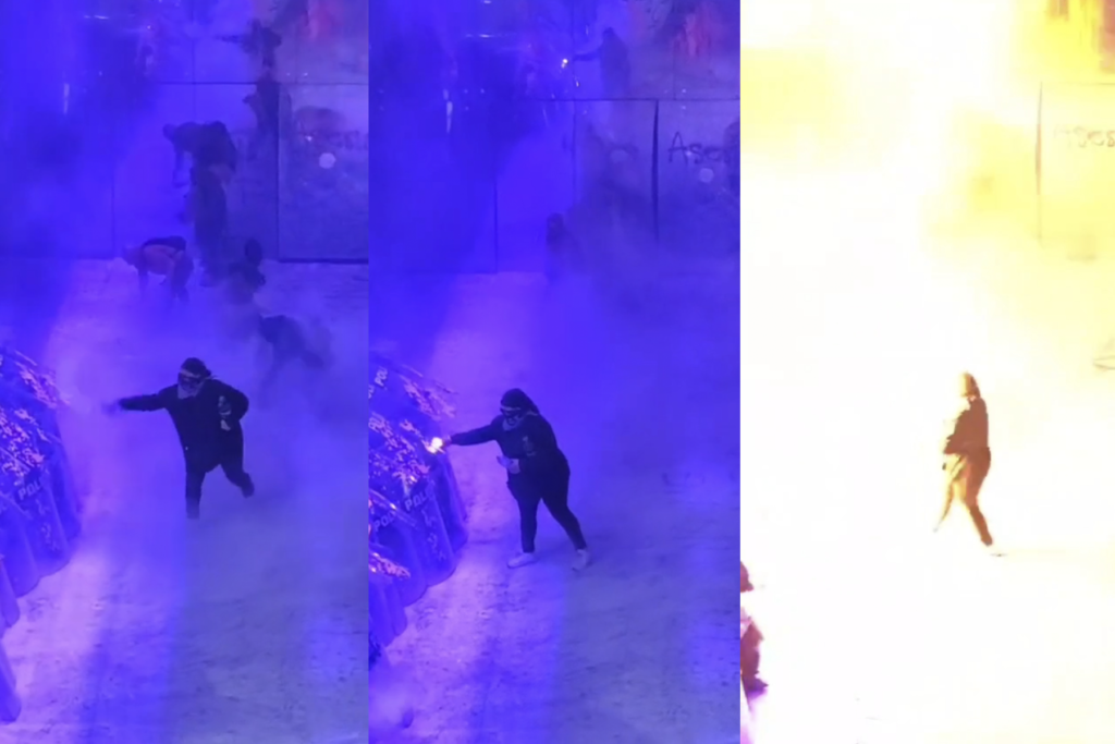 Investigan a 14 detenidos tras incidentes en la marcha del 8M - Carxcter Campeche