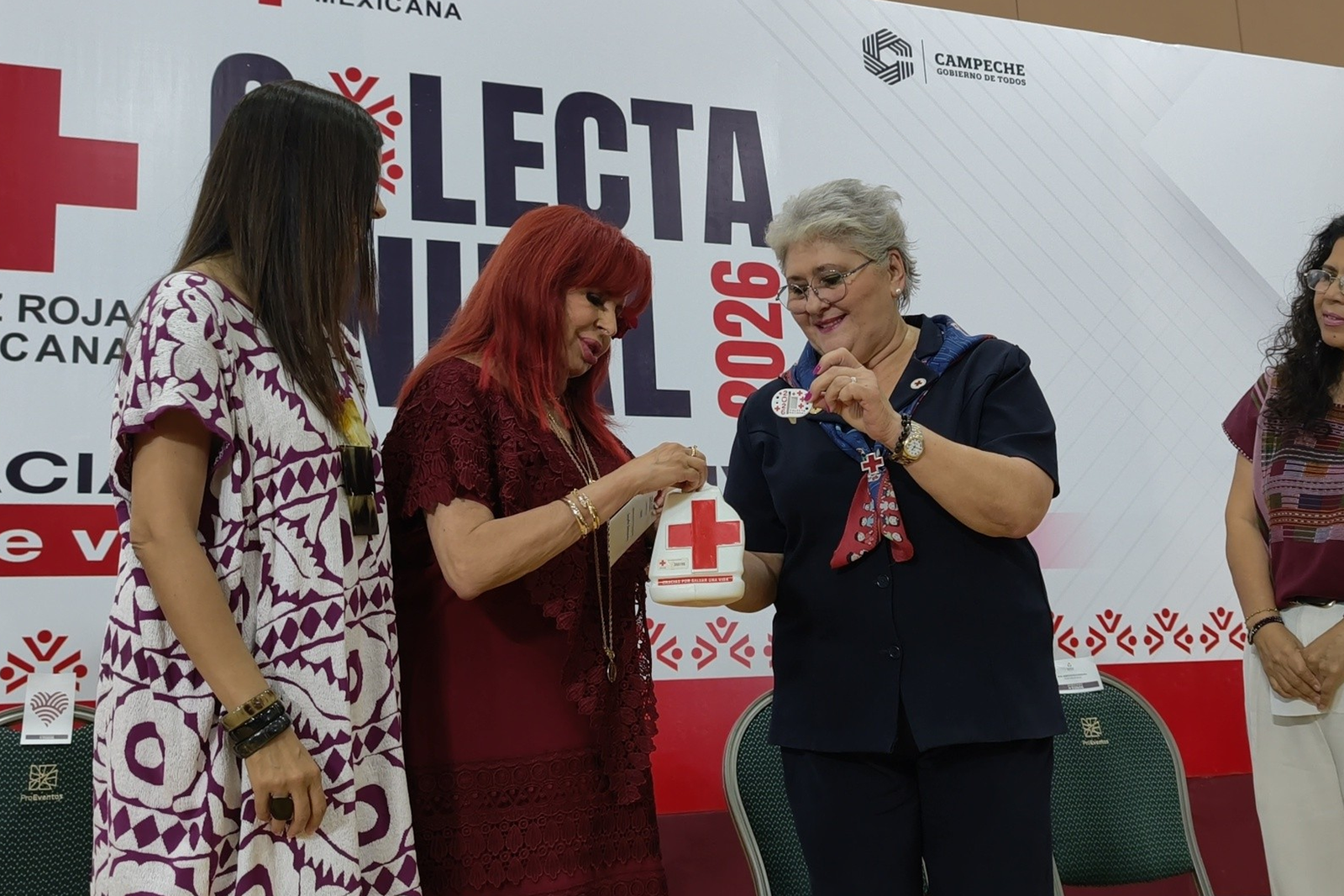 Layda Sansores encabeza inicio de la colecta Cruz Roja 2026 - Carxcter Campeche