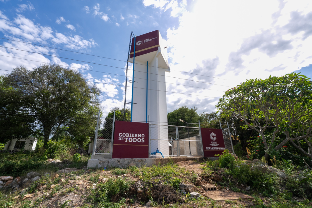 Nuevas instalaciones del sistema de agua potable en San Agustín Chunhuas - Carxcter Campeche