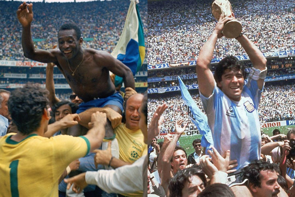 Pele y Maradona hicieron historia en el Estadio Azteca - Carxcter Campeche