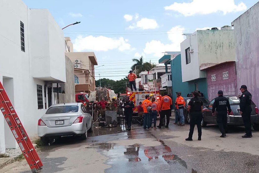 Autoridades sofocaron incendio en casa habitación de Campeche - Carxcter Campeche